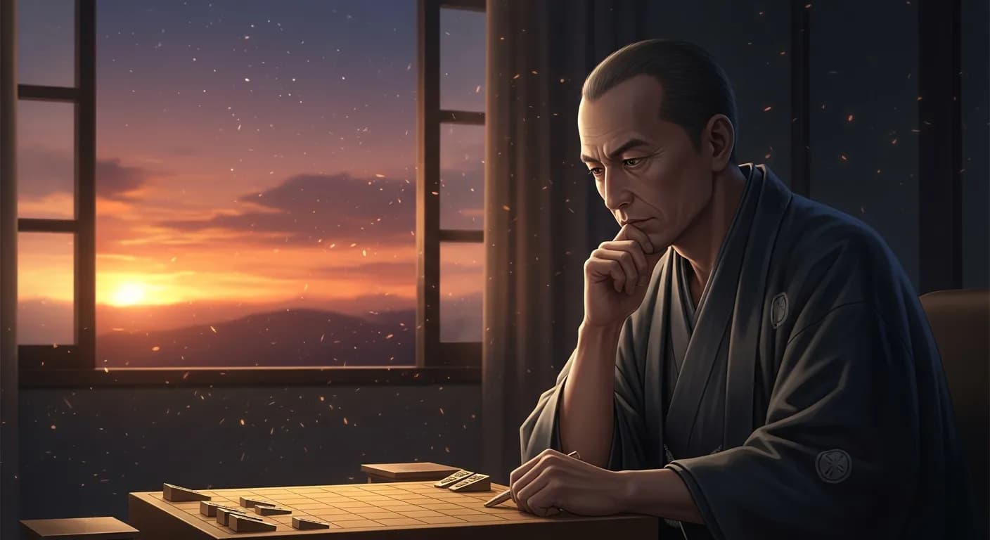 「升田幸三」「やっぱり狙いをつけた一心さ、ですね。
そういうときは、かりに失敗しても、非常にいい経験というか、つぎの知恵になります。」の画像