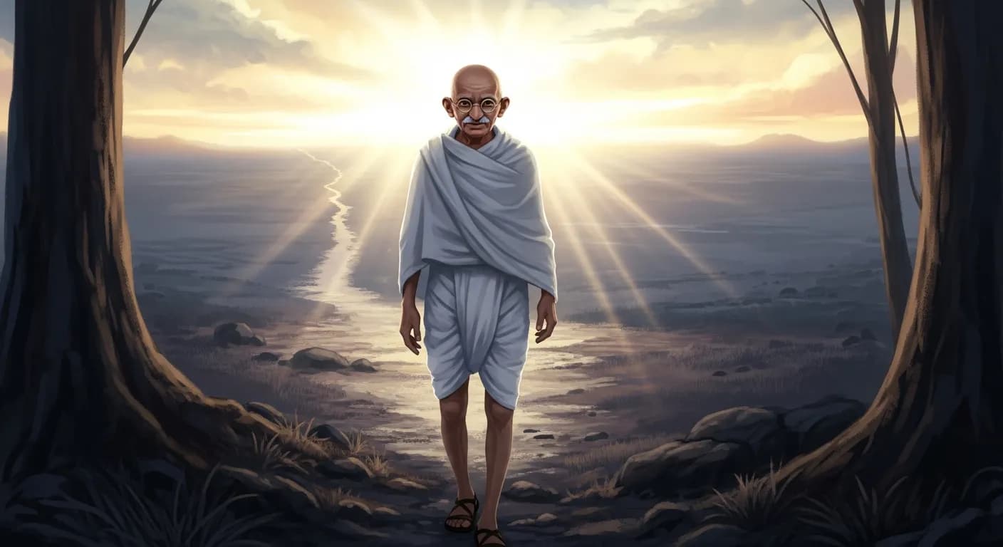 「マハトマ・ガンディー」「他人に変わって欲しければ、自ら率先して変化の原動力となるべきだ。」の画像