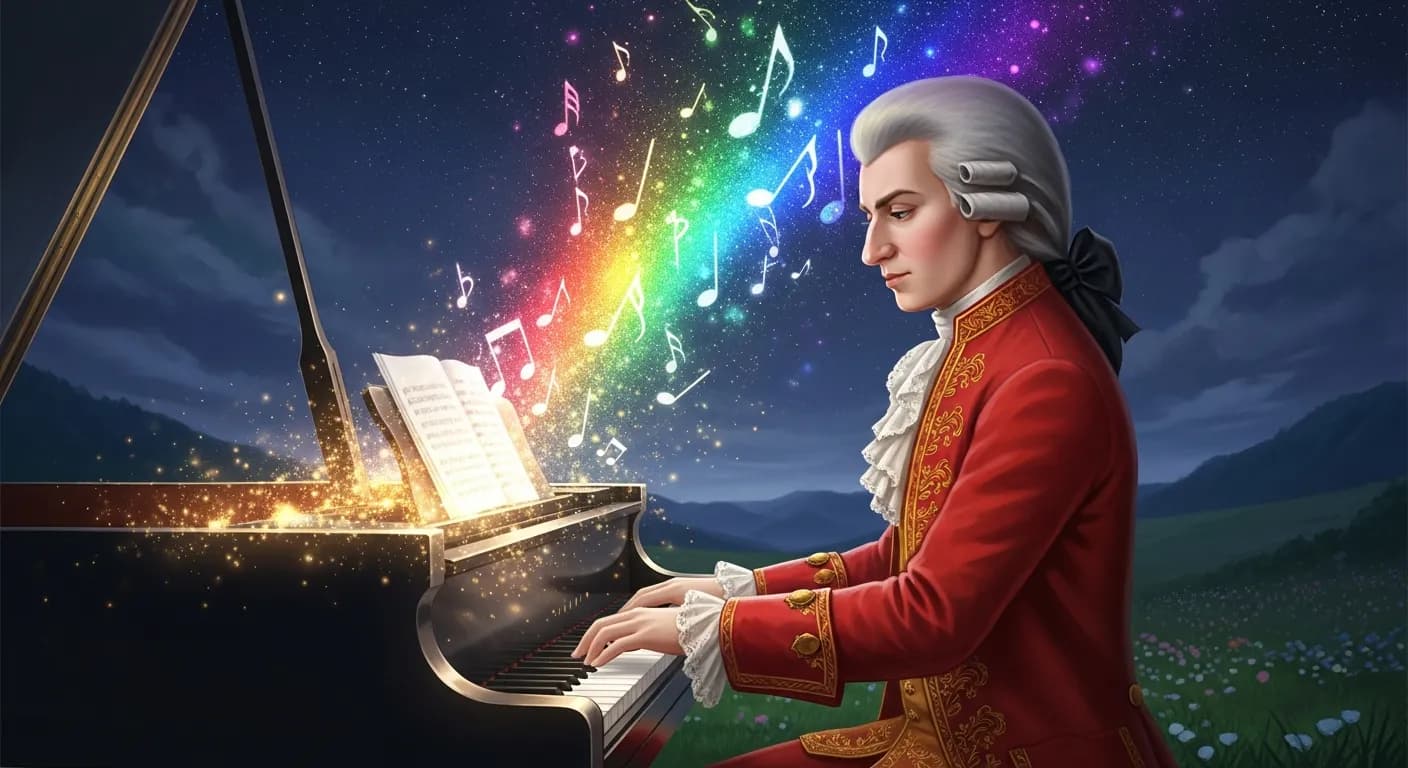 「ヴォルフガング・アマデウス・モーツァルト」「夢を見るから、人生は輝く。」の画像