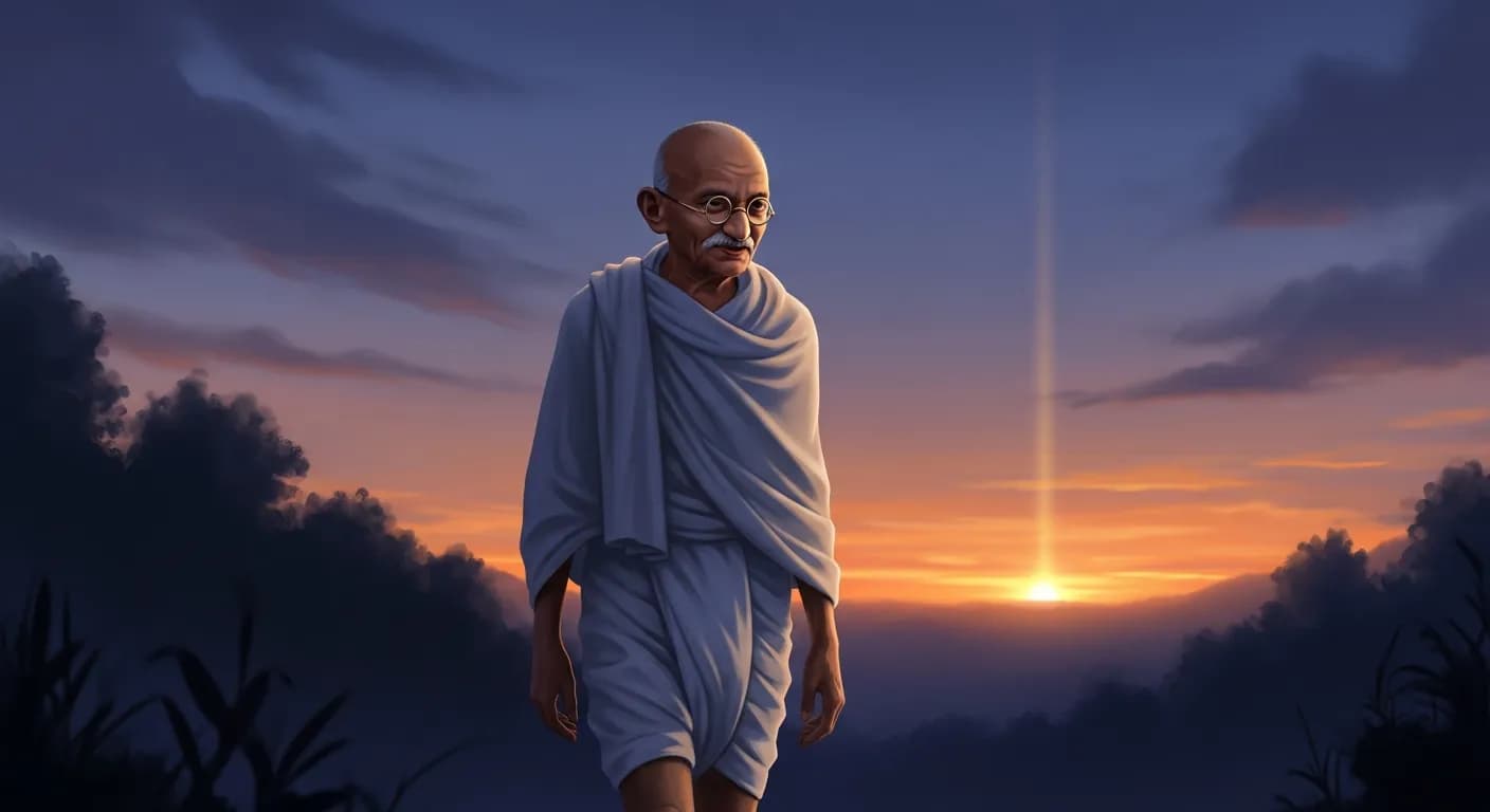 「マハトマ・ガンディー」「物事は初めはきまって少数の人によって、ときにはただ一人で始められるものである。」の画像