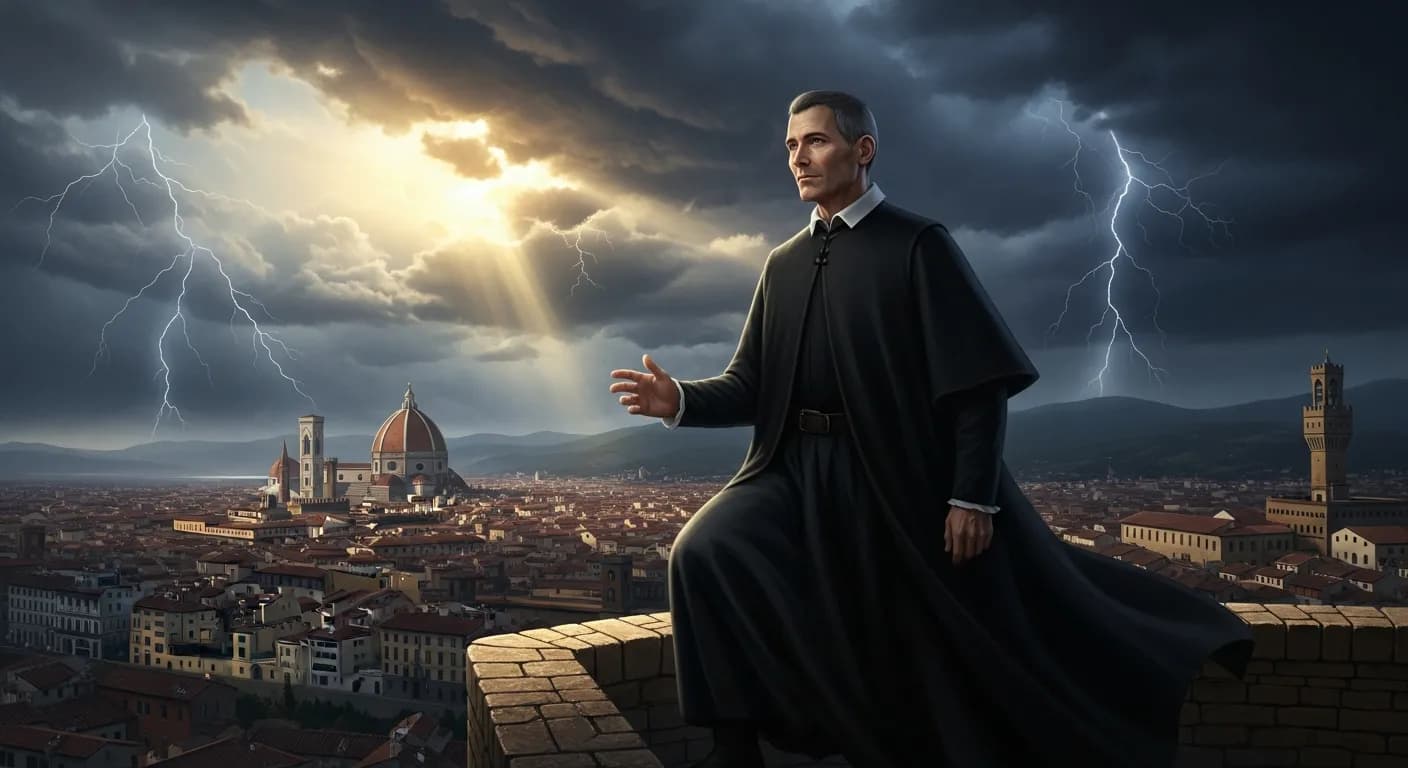 「ニッコロ・マキャヴェッリ」「運命の女神は、積極果敢な行動をとる人間に味方する。」の画像