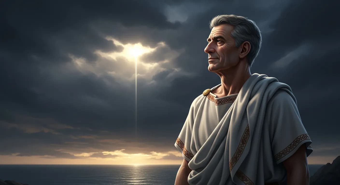 「ルキウス・アンナエウス・セネカ」「不幸な人の共通の過ちは、わが身に幸せが訪れることを、決して信じたがらないことである。」の画像