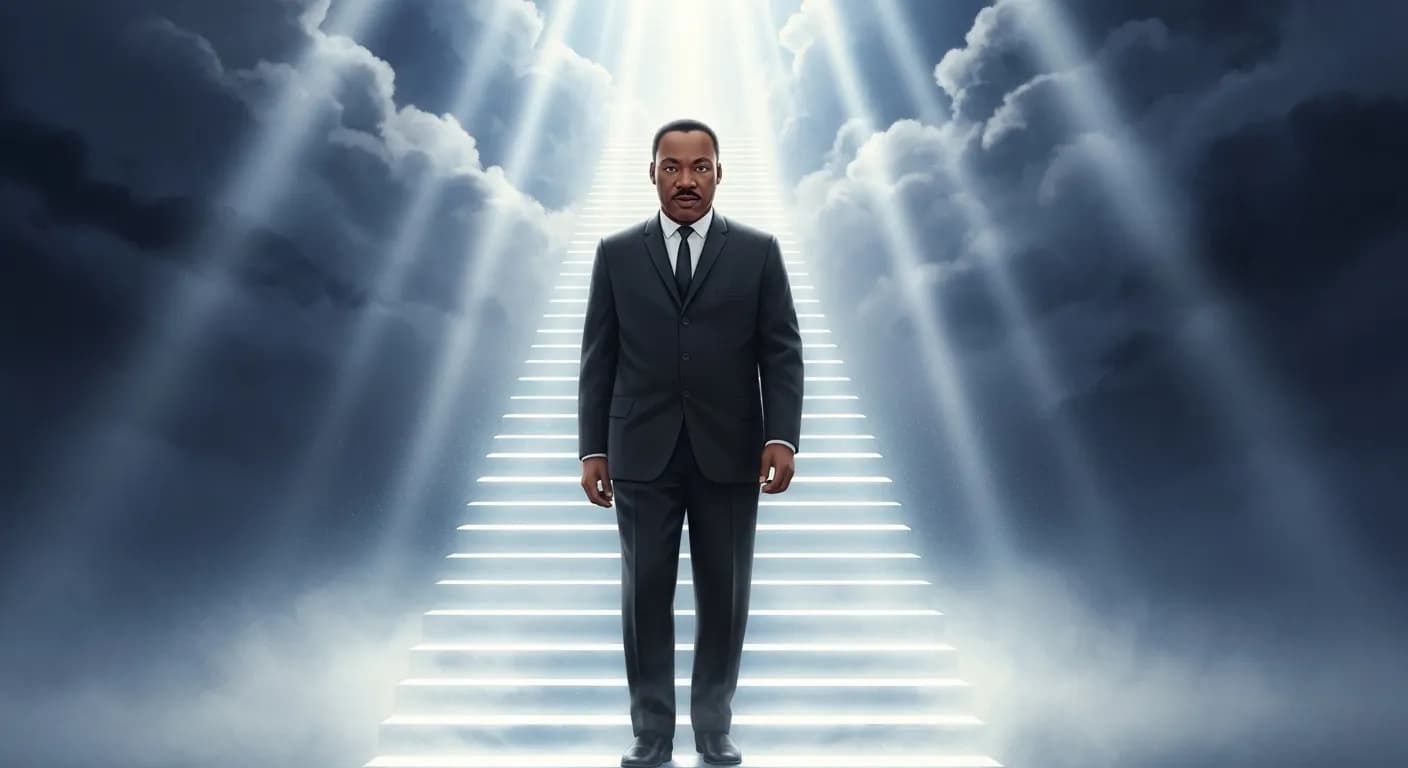 「マーティン・ルーサー・キング・ジュニア」「疑わずに最初の一段を登りなさい。
階段のすべてが見えなくてもいい。
とにかく最初の一歩を踏み出すのです。」の画像