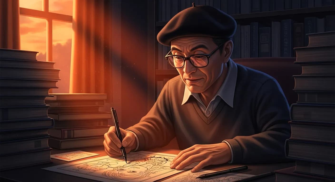 「手塚治虫」「医者は生活の安定を約束していた。
しかし、僕は画が描きたかったのだ。」の画像