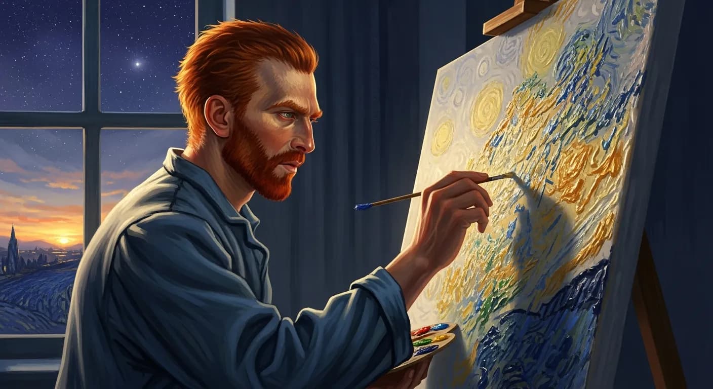 「フィンセント・ファン・ゴッホ」「偉業は一時的な衝動でなされるものではなく、小さなことの積み重ねによって成し遂げられるのだ。」の画像