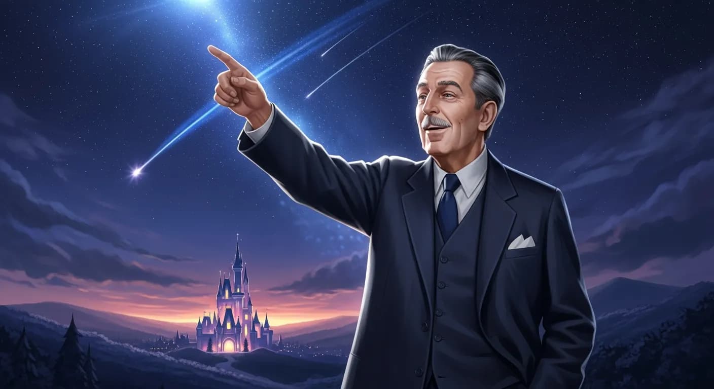 「ウォルト・ディズニー」「夢見ることができれば、それは実現できる。」の画像