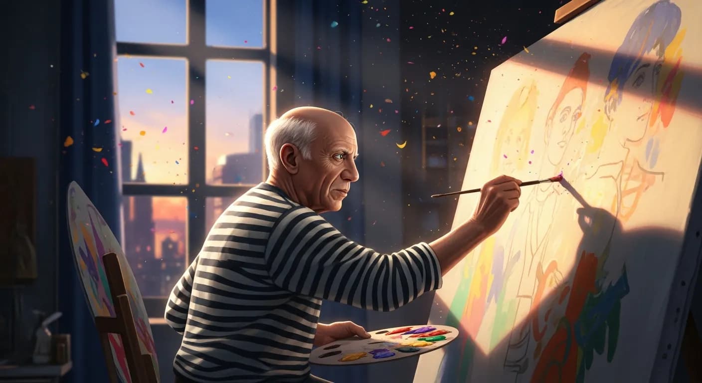 「パブロ・ピカソ」「できると思えばできる、できないと思えばできない。
これは、ゆるぎない絶対的な法則である。」の画像