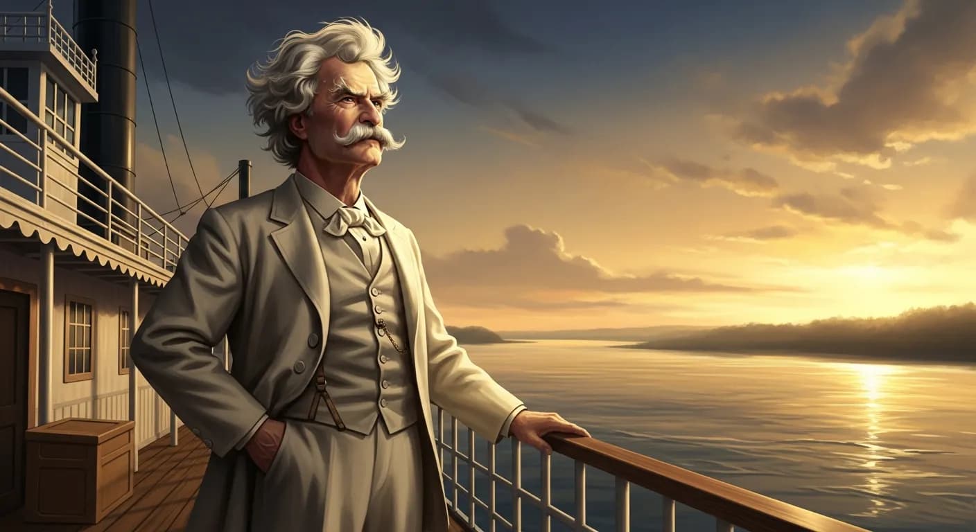 「マーク・トウェイン」「人生で必要なものは無知と自信だけだ。
これだけで成功は間違いない。」の画像