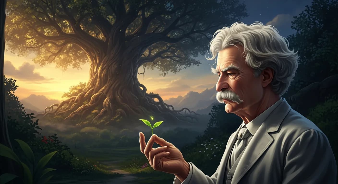 「マーク・トウェイン」「愛はもっともすばやく育つものに見える。
だがもっとも育つのが遅いもの、それが愛なのだ。」の画像