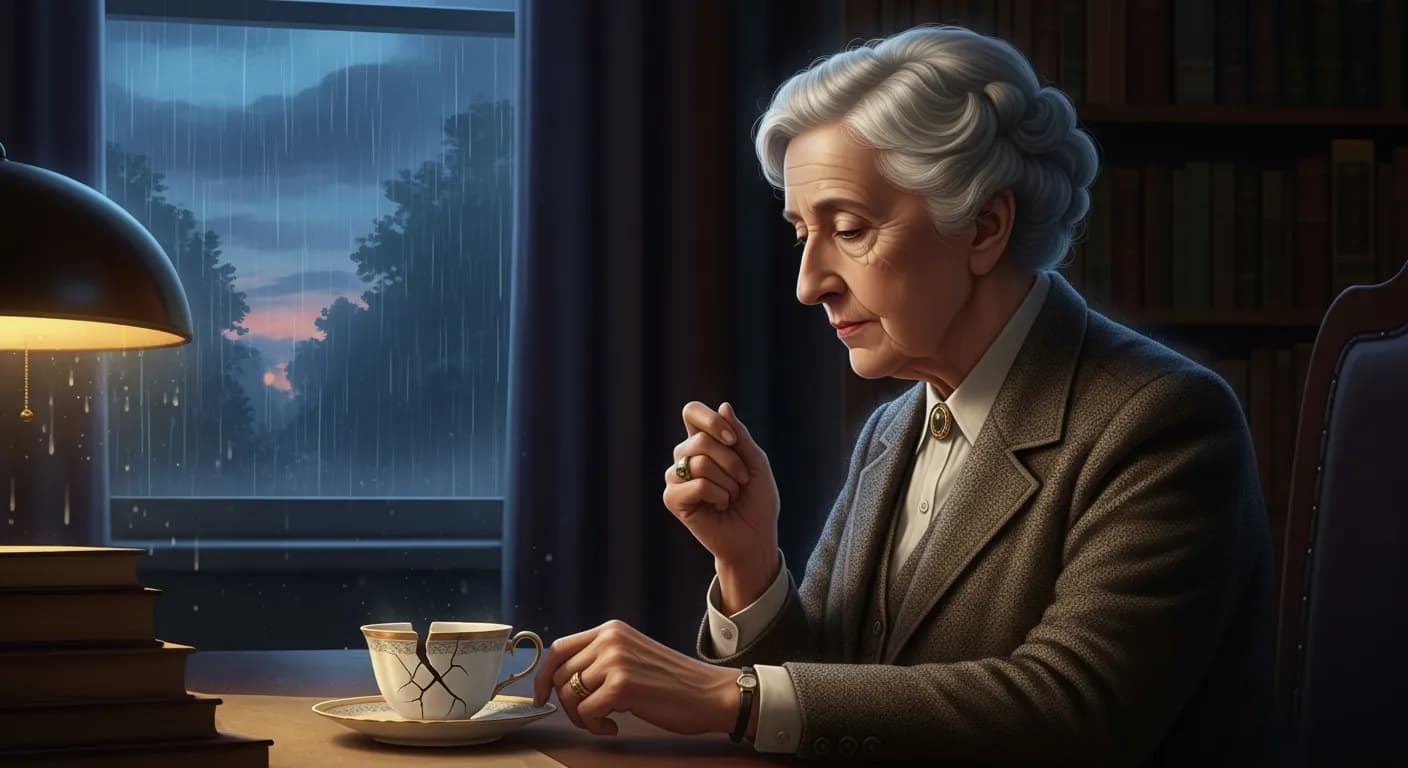 「アガサ・クリスティ」「みんなが「自分の心に従いなさい」と言ったわ。
その通りにしたら、心が折れたの。」の画像