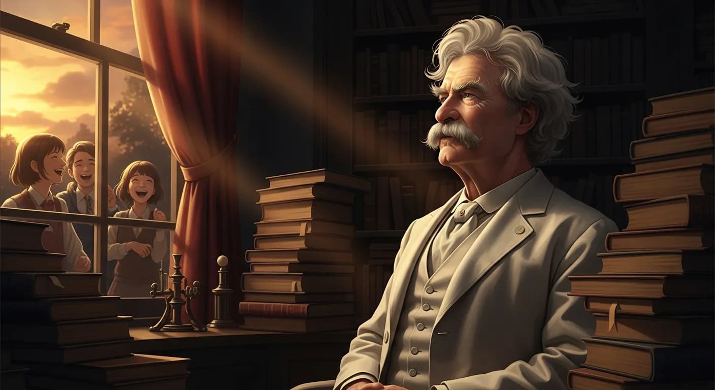 「マーク・トウェイン」「友人たちが「若く見えるよ」と誉めだしたら、あなたが年をとったしるしだ。」の画像