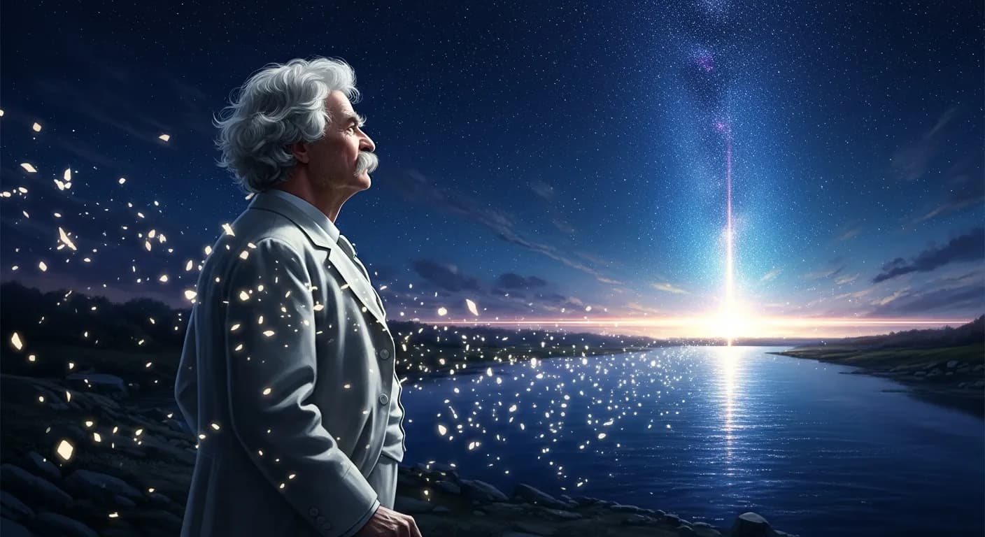 「マーク・トウェイン」「夢を捨ててはいけない。
夢がなくても、この世にとどまることはできる。
しかし、そんな君はもう生きることをやめてしまったのだ。」の画像