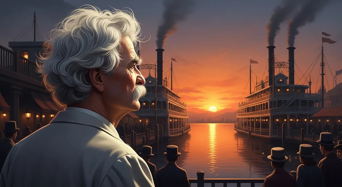 「マーク・トウェイン」「自分が多数派の側にいると気づいたら、もう意見を変えてもいいころだ。」の画像