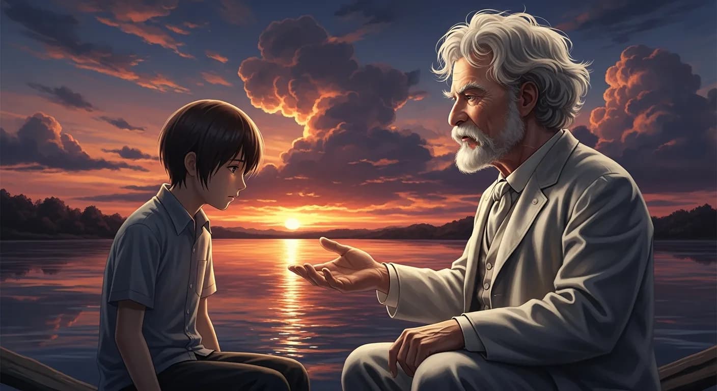 「マーク・トウェイン」「自分を元気づける一番良い方法は、誰か他の人を元気づけてあげることだ。」の画像