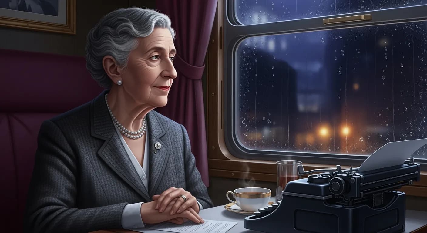 「アガサ・クリスティ」「どんな女も男を欺くことができる。
もし彼女がそれを望み、彼が彼女に恋しているなら。」の画像