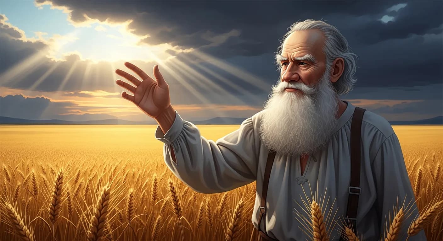 「レフ・トルストイ」「確実に幸福な人となるただ一つの道は人を愛することだ。」の画像