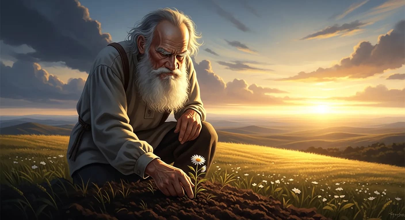 「レフ・トルストイ」「幸福は、己れ自ら作るものであって、それ以外の幸福はない。」の画像