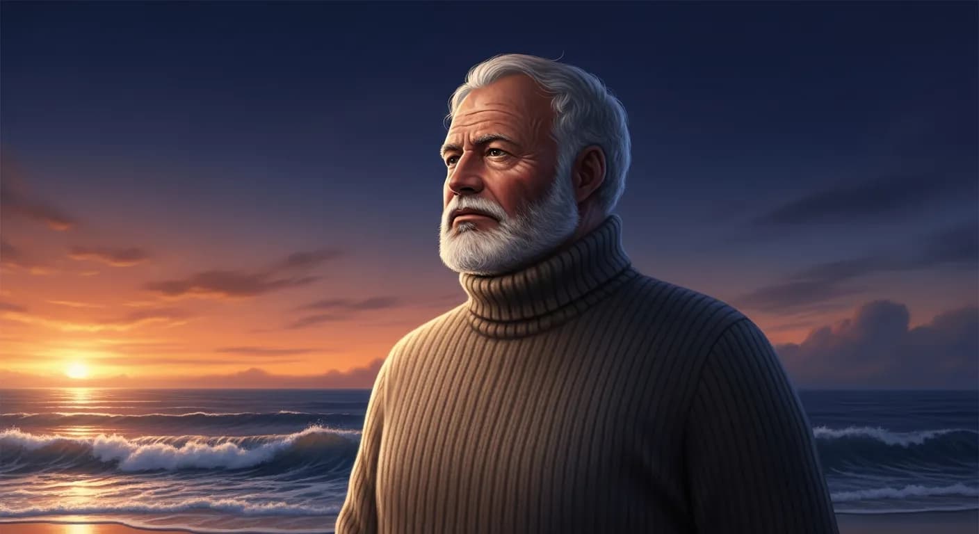 「アーネスト・ヘミングウェイ」「善とは何か。
後味の良いことだ。
悪とは何か。
後味の悪いことだ。」の画像