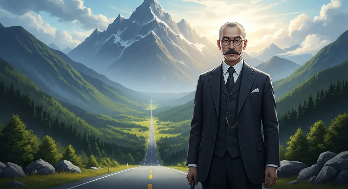 「夏目漱石」「君は山を呼び寄せる男だ。
呼び寄せて来ないと怒る男だ。
地団駄を踏んでくやしがる男だ。
そうして山を悪く批判する事だけを考える男だ。
なぜ山の方へ歩いて行かない。」の画像