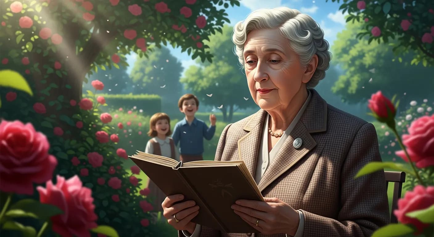 「アガサ・クリスティ」「幸せな子供時代を送った人は、もっとも幸運な人だといえます。」の画像