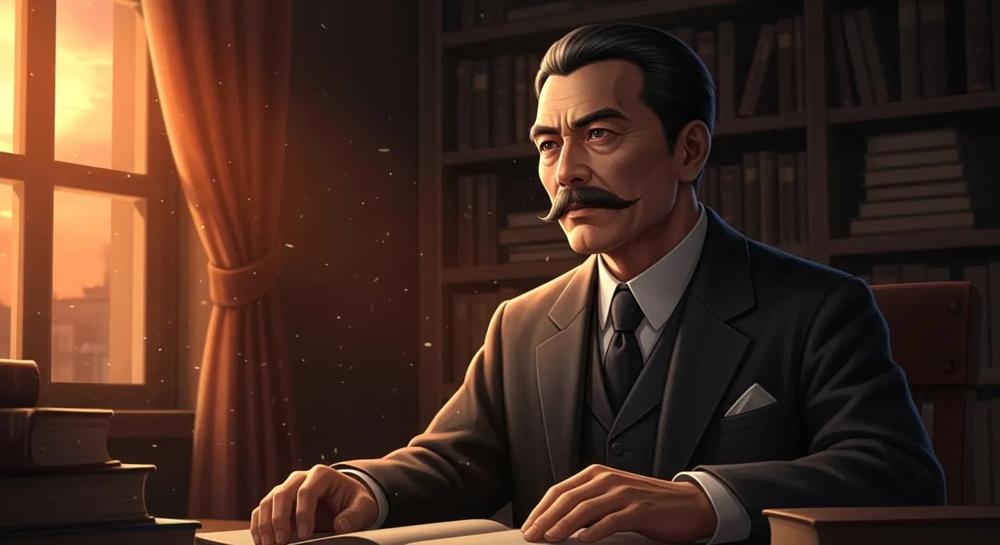 「夏目漱石」「真面目とはね、君、真剣勝負の意味だよ。」の画像