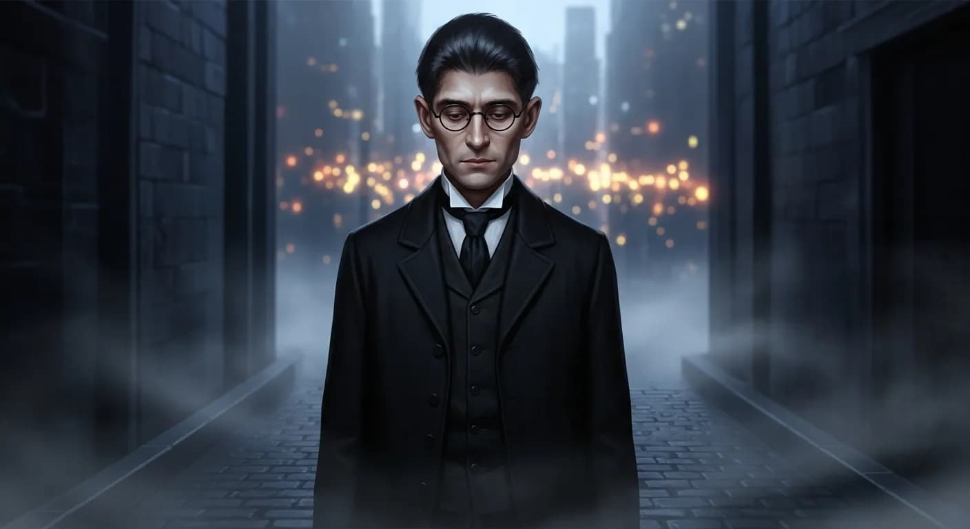 「フランツ・カフカ」「わたしは自由です。
だから道に迷ったのです。」の画像