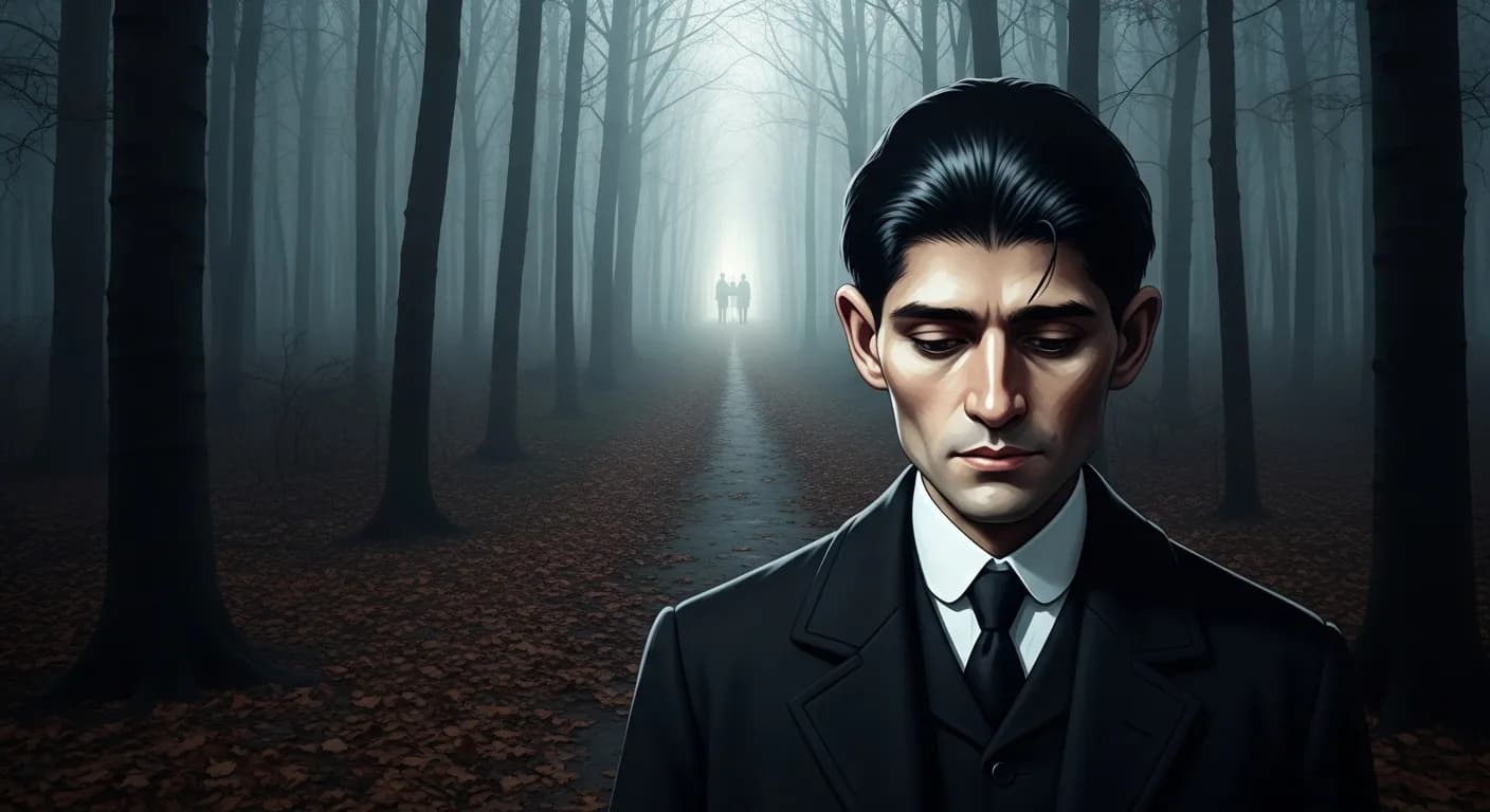 「フランツ・カフカ」「ある地点からは、もはや立ち帰ることはできない。
その地点まで到達しなければならぬ。」の画像