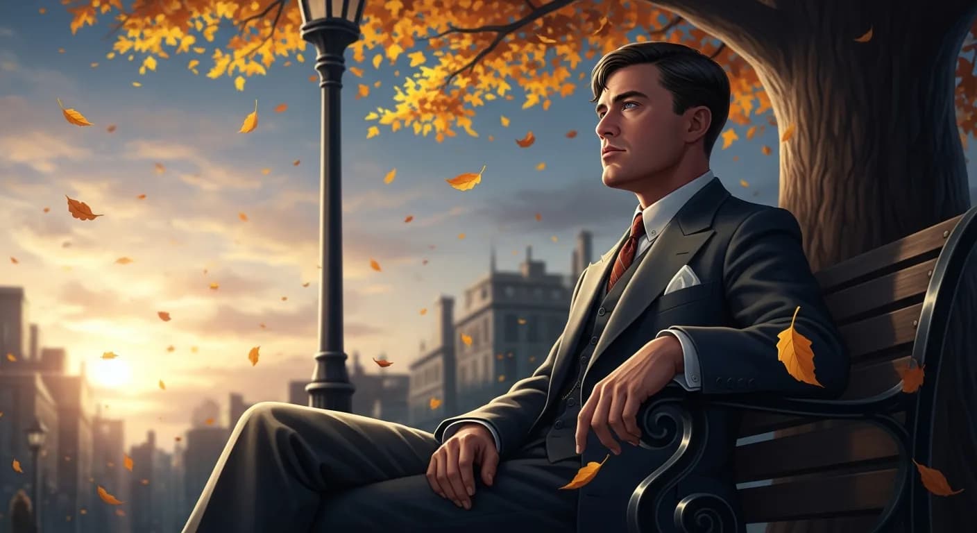 「F・スコット・フィッツジェラルド」「秋が来て過ごしやすくなれば、いつだって新しい人生を始めることができるんだから。」の画像