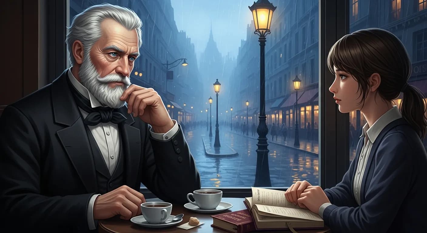 「ヴィクトル・ユーゴー」「女性が話しかけてきたときは、彼女の目が発する言葉に耳を傾けることだ。」の画像