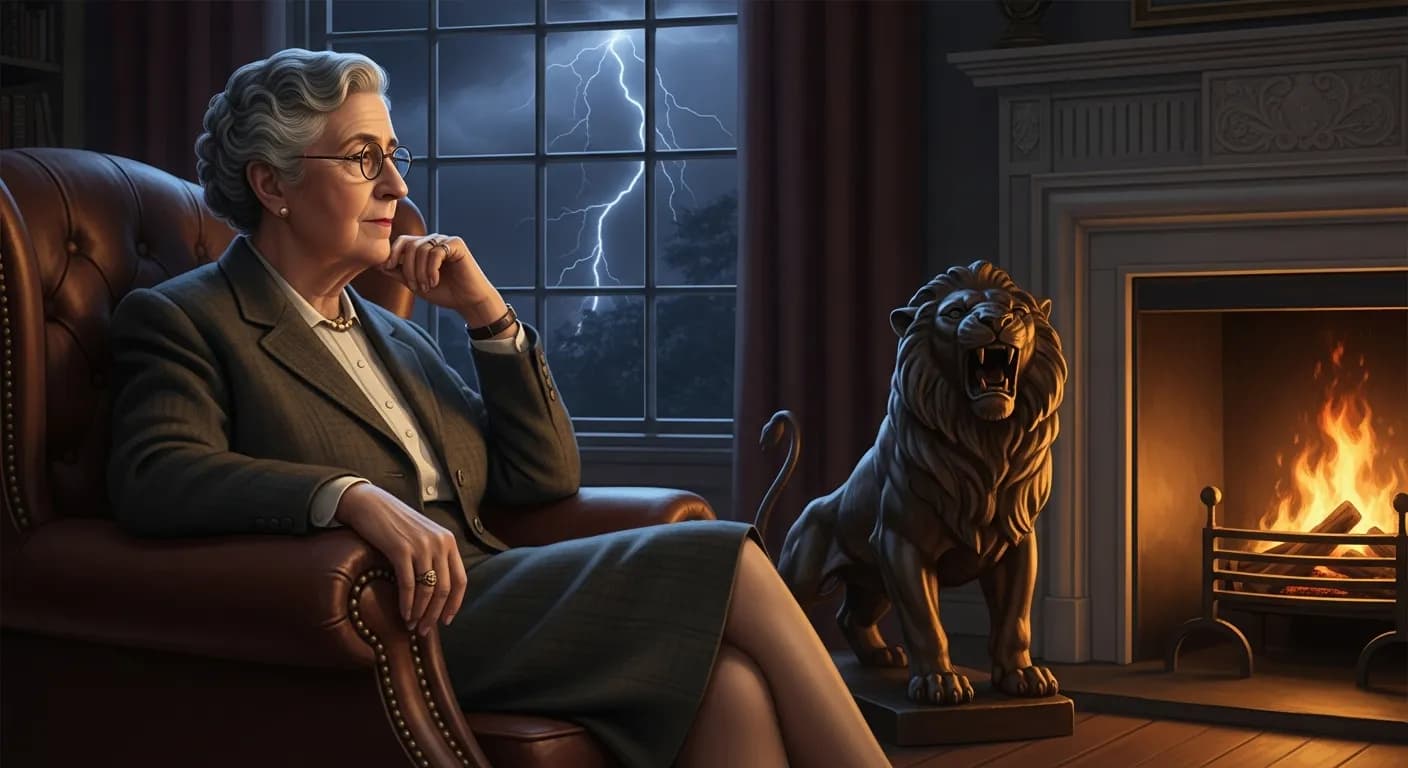 「アガサ・クリスティ」「もしライオンの口の中にあなたの頭を入れてしまったら、ある日ふとライオンがあなたの頭を食いちぎったとしても文句を言えません。」の画像