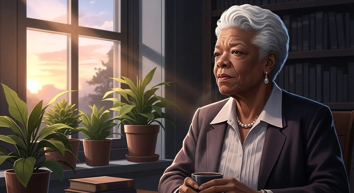 「マヤ・アンジェロウ」「もしわたしが自分自身にやさしくなれなければ、いったい誰がわたしにやさしくするというのでしょう?」の画像