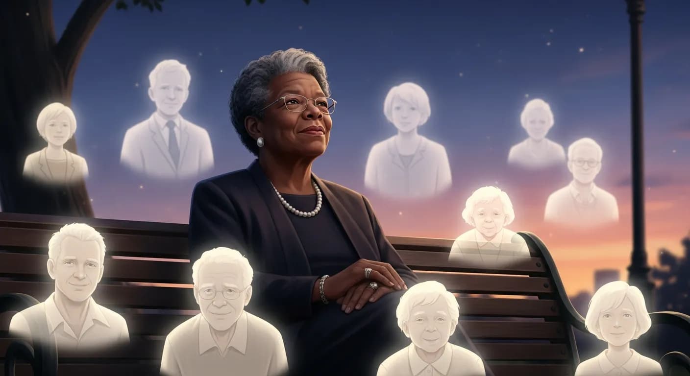 「マヤ・アンジェロウ」「人はあなたが言ったことも、あなたがしたことも忘れてしまう。
だけど、あなたに対して抱いた感情を忘れることはない。」の画像