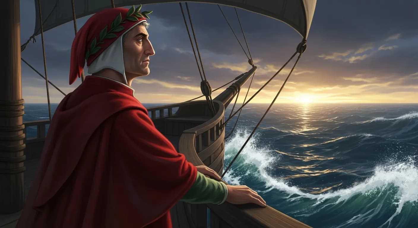 「ダンテ・アリギエーリ」「わたしの針路は未知の海へ向けられている。」の画像