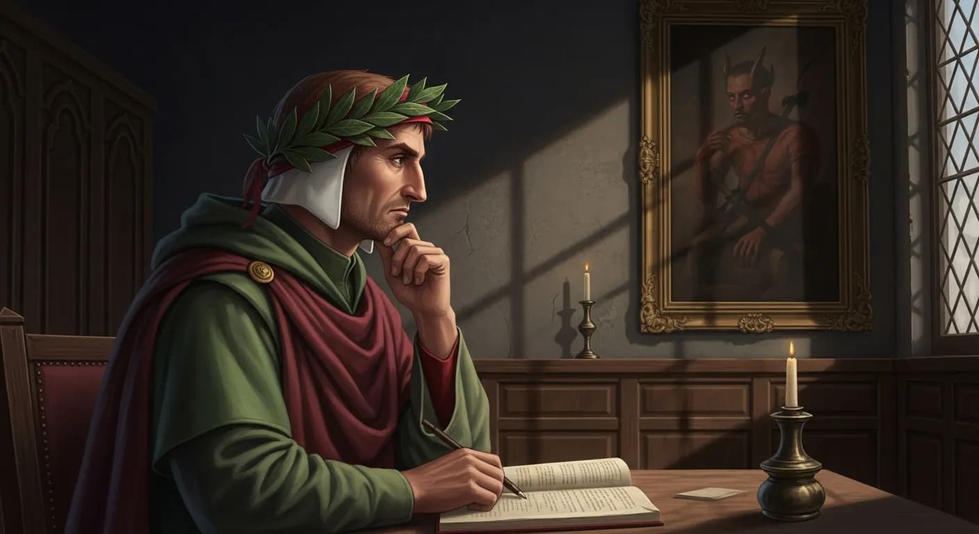 「ダンテ」「悪魔は絵に描かれているほど黒くない。」の画像