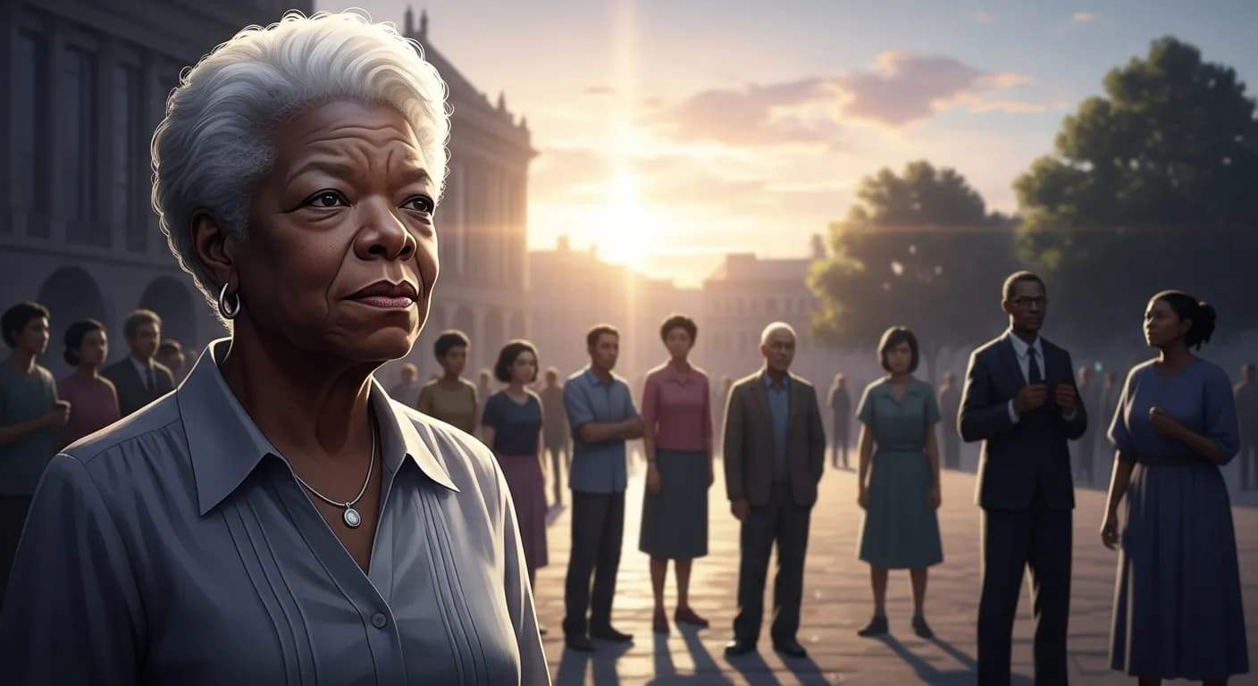 「マヤ・アンジェロウ」「真実は、すべての人が自由になるまで誰も自由にはなれないということ。」の画像