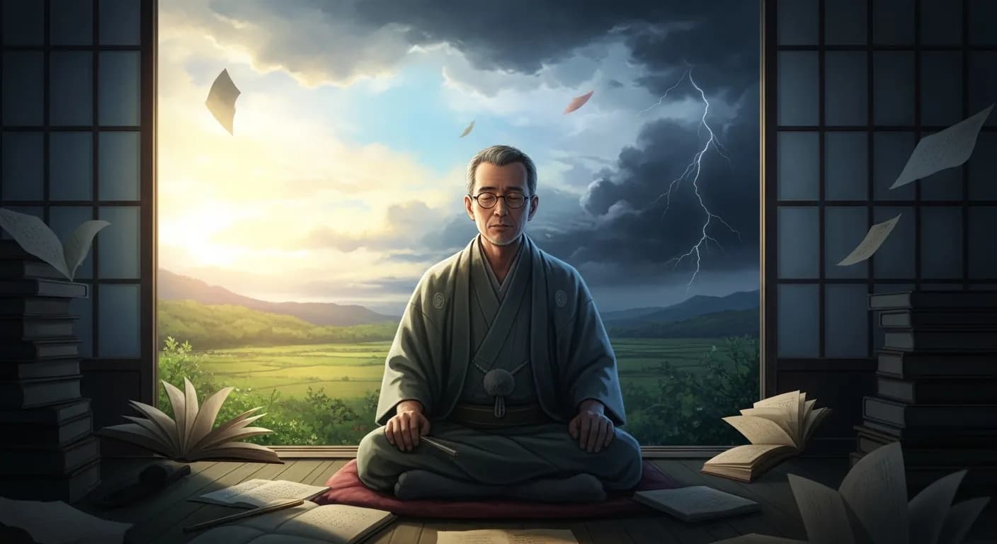 「吉川英治」「人間とは一日中に何百遍も菩薩となり悪魔となり、たえまなく変化している。」の画像