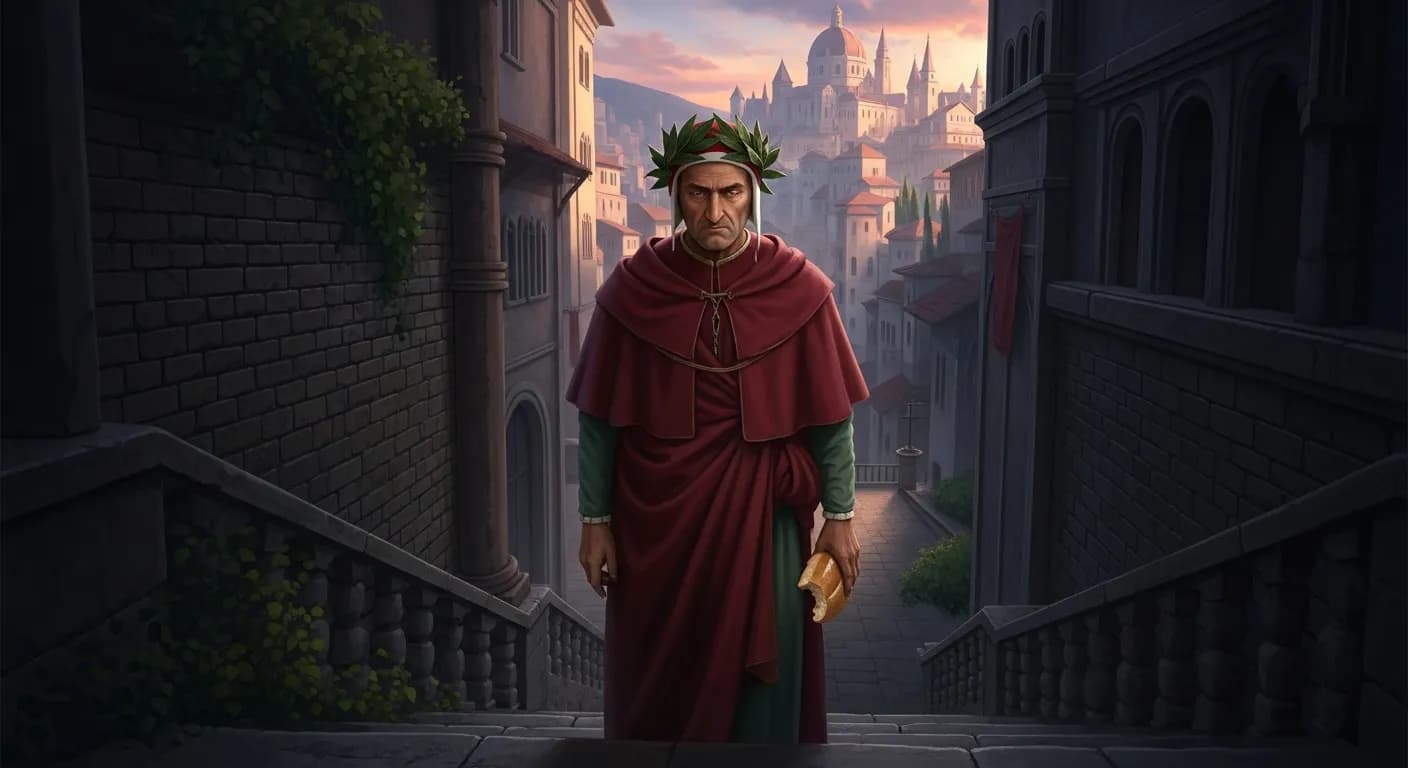 「ダンテ・アリギエーリ」「他人のパンの味がいかに塩辛く、他人の家の階段の上がり下がりがいかにつらいことか、あなたにも分かるであろう。」の画像