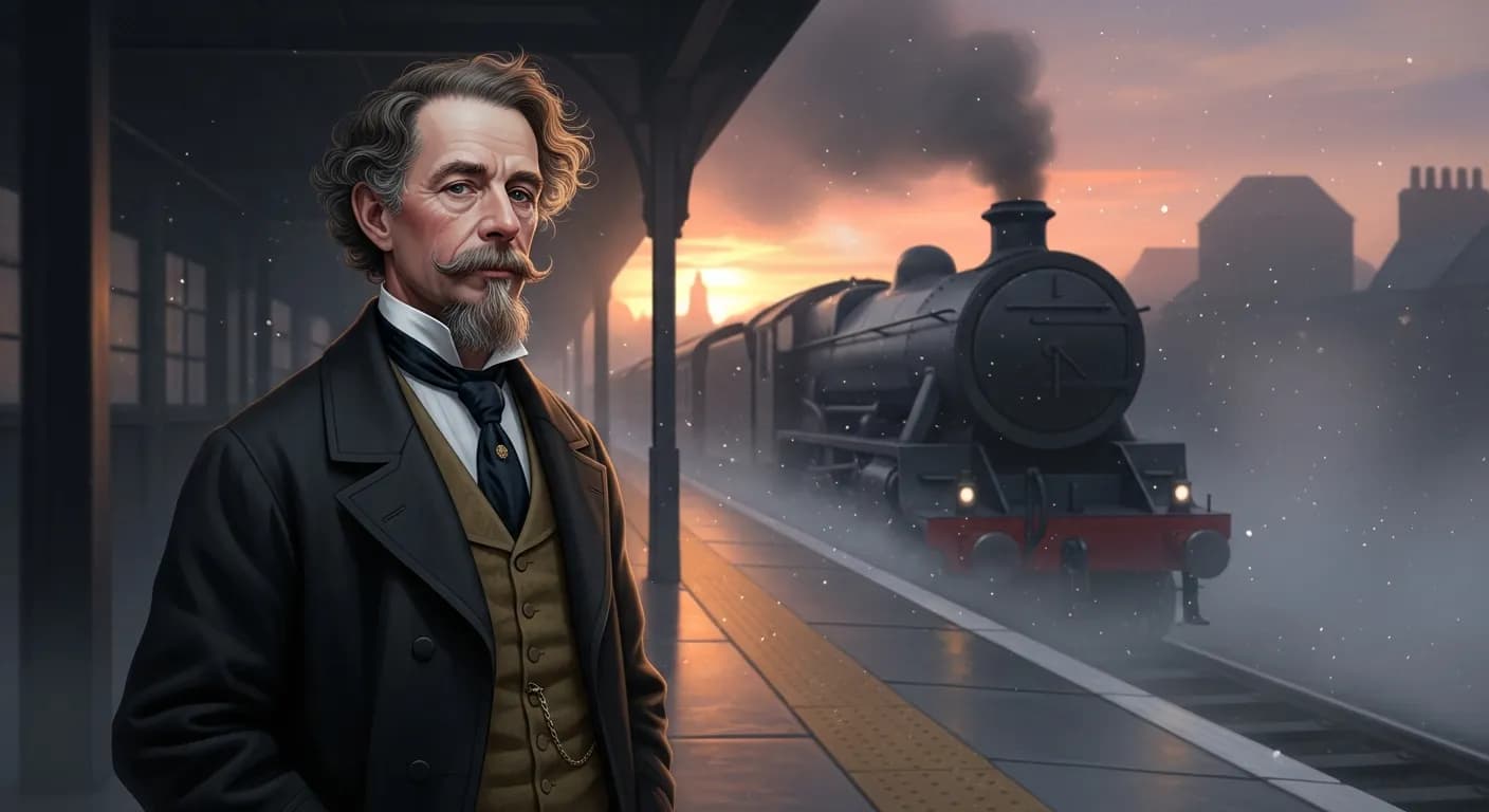 「チャールズ・ディケンズ」「別れの痛みは、再会の喜びに比べれば何でもない。」の画像