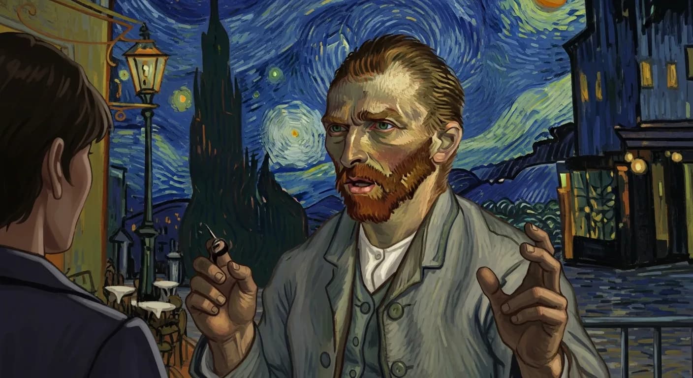 「フィンセント・ファン・ゴッホ」「僕はずっと一人ぼっちでいるせいか、人と話すと自分のことばかり話してしまう。」の画像