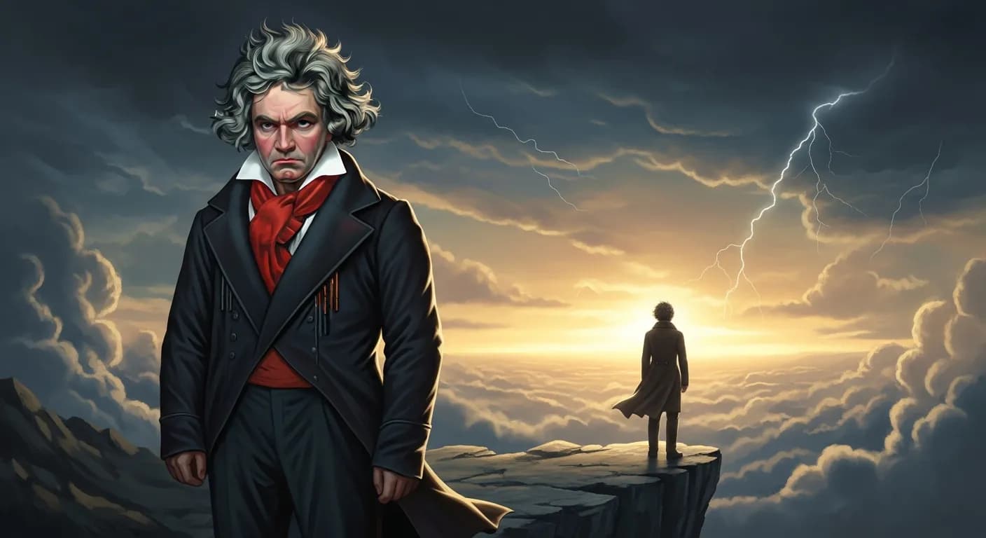 「ルートヴィヒ・ヴァン・ベートーヴェン」「人間が人間に対し卑屈になる。
僕はそれが苦痛なのだ。」の画像