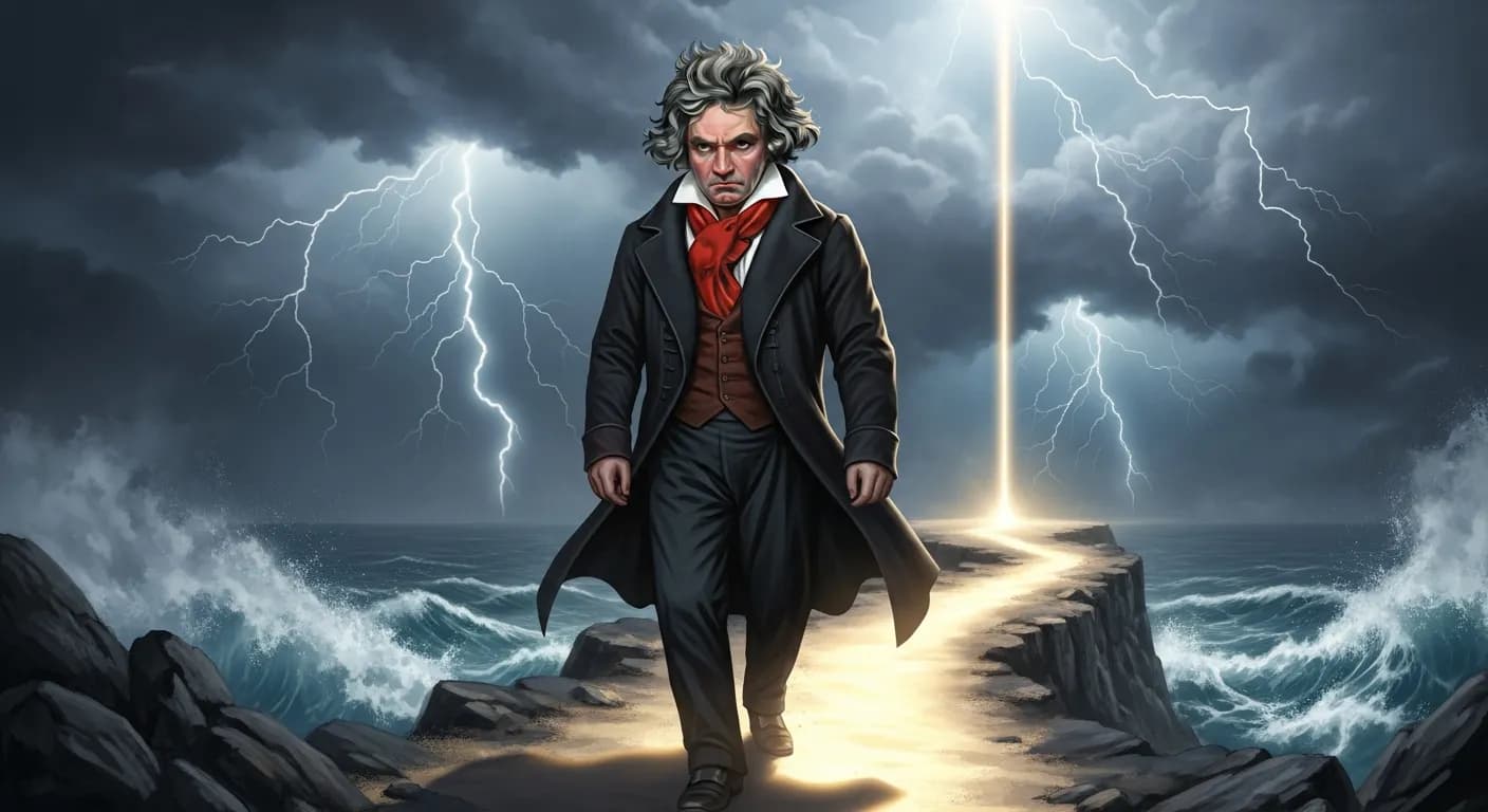 「ルートヴィヒ・ヴァン・ベートーヴェン」「勇気は汝を正しい道に導く。」の画像