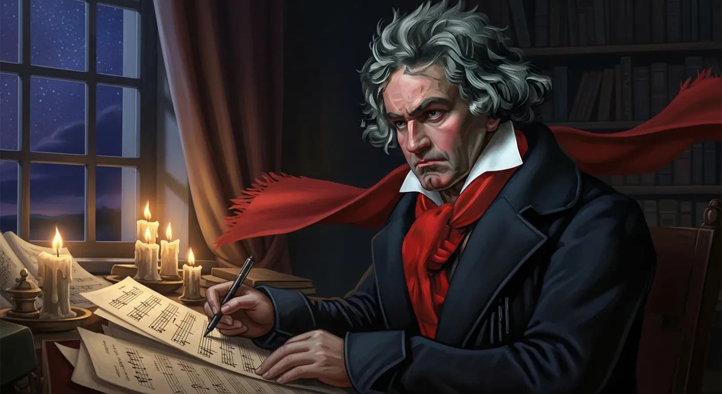 「ルートヴィヒ・ヴァン・ベートーヴェン」「これはあなたのために書いたのではありません。
後世のために書いたのです。」の画像