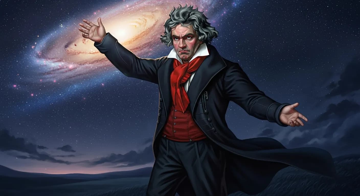 「ルートヴィヒ・ヴァン・ベートーヴェン」「はした金など求めず、星を求める生活をしなさい。」の画像