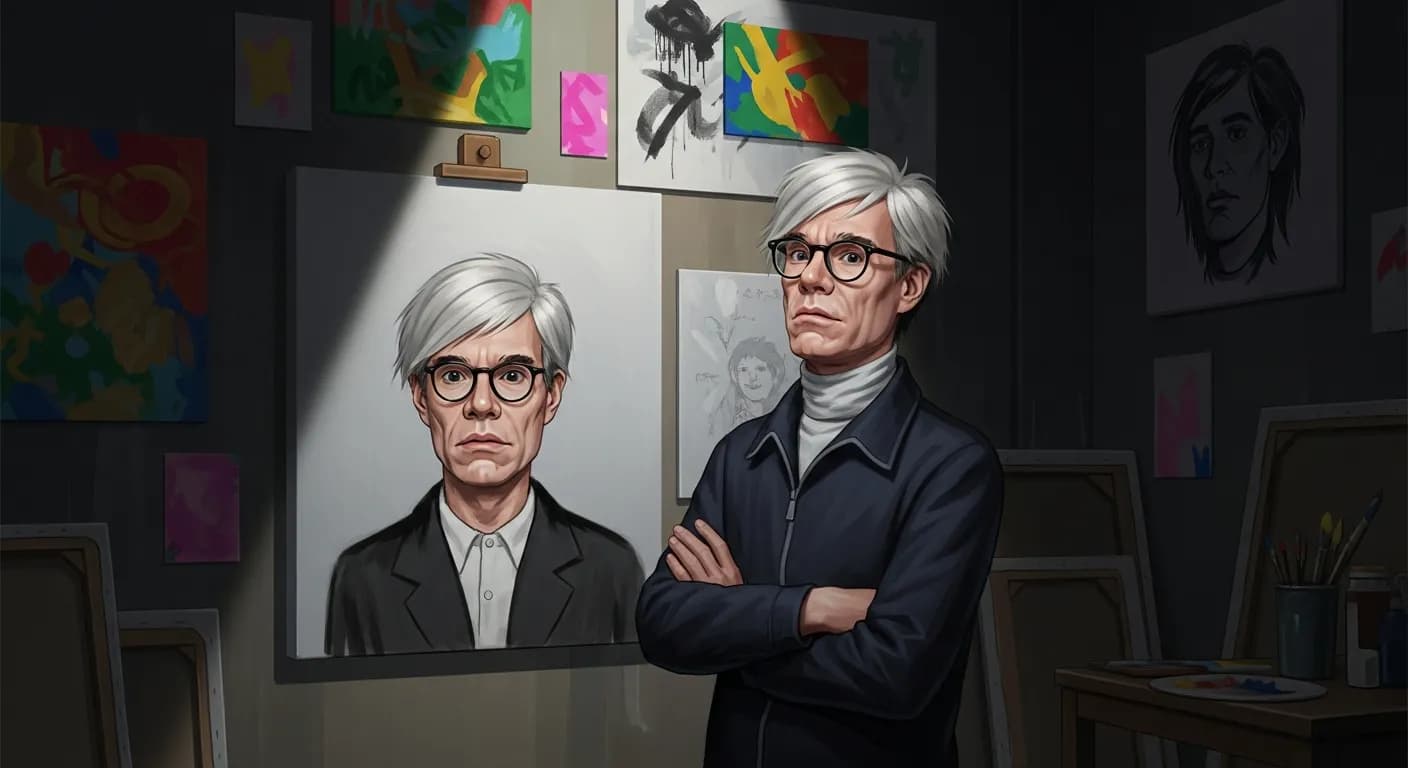 「アンディ・ウォーホル」「退屈なことが好きなんだ。」の画像