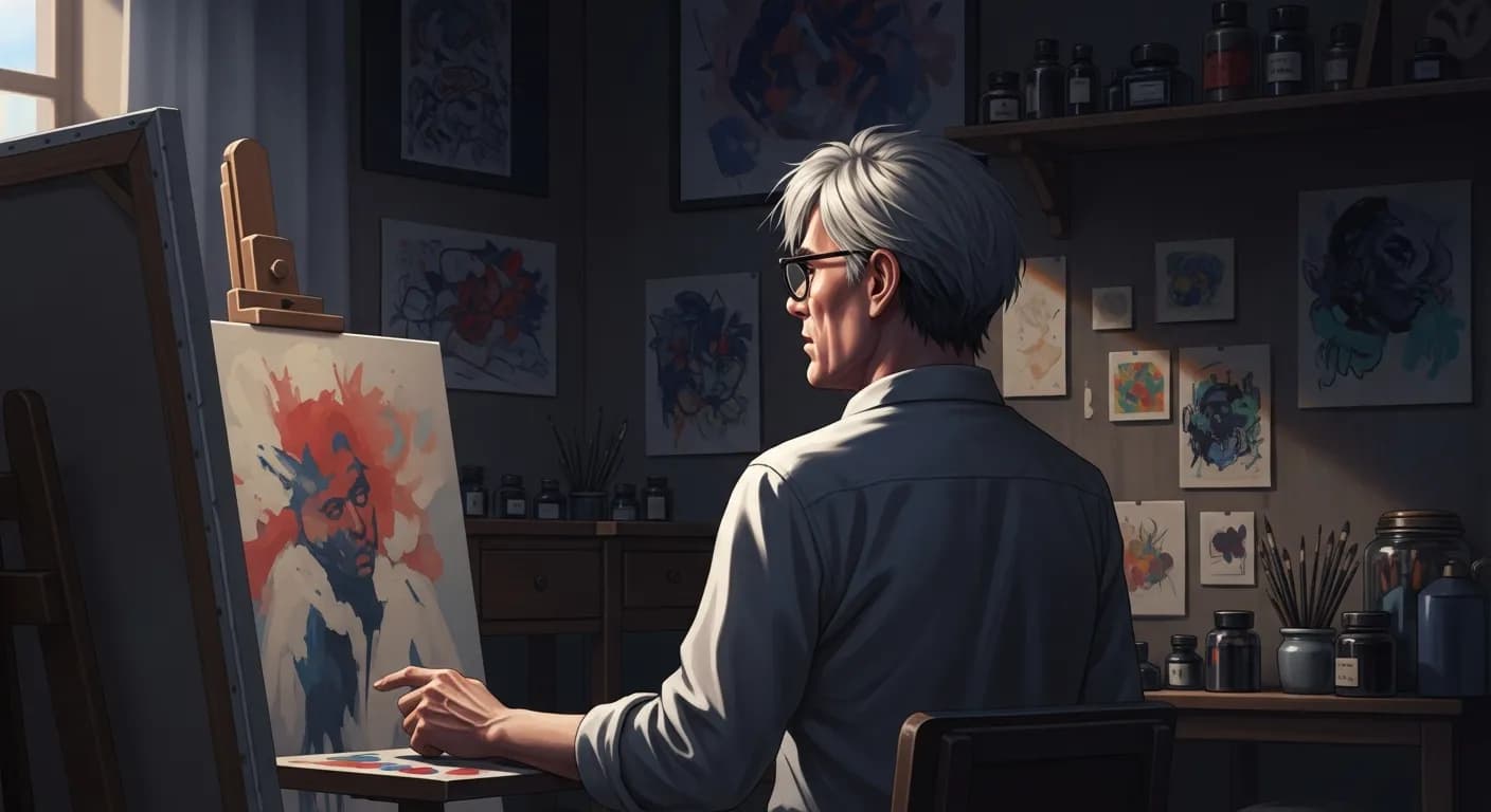 「アンディ・ウォーホル」「考えは豊かに、見た目は貧しく。」の画像