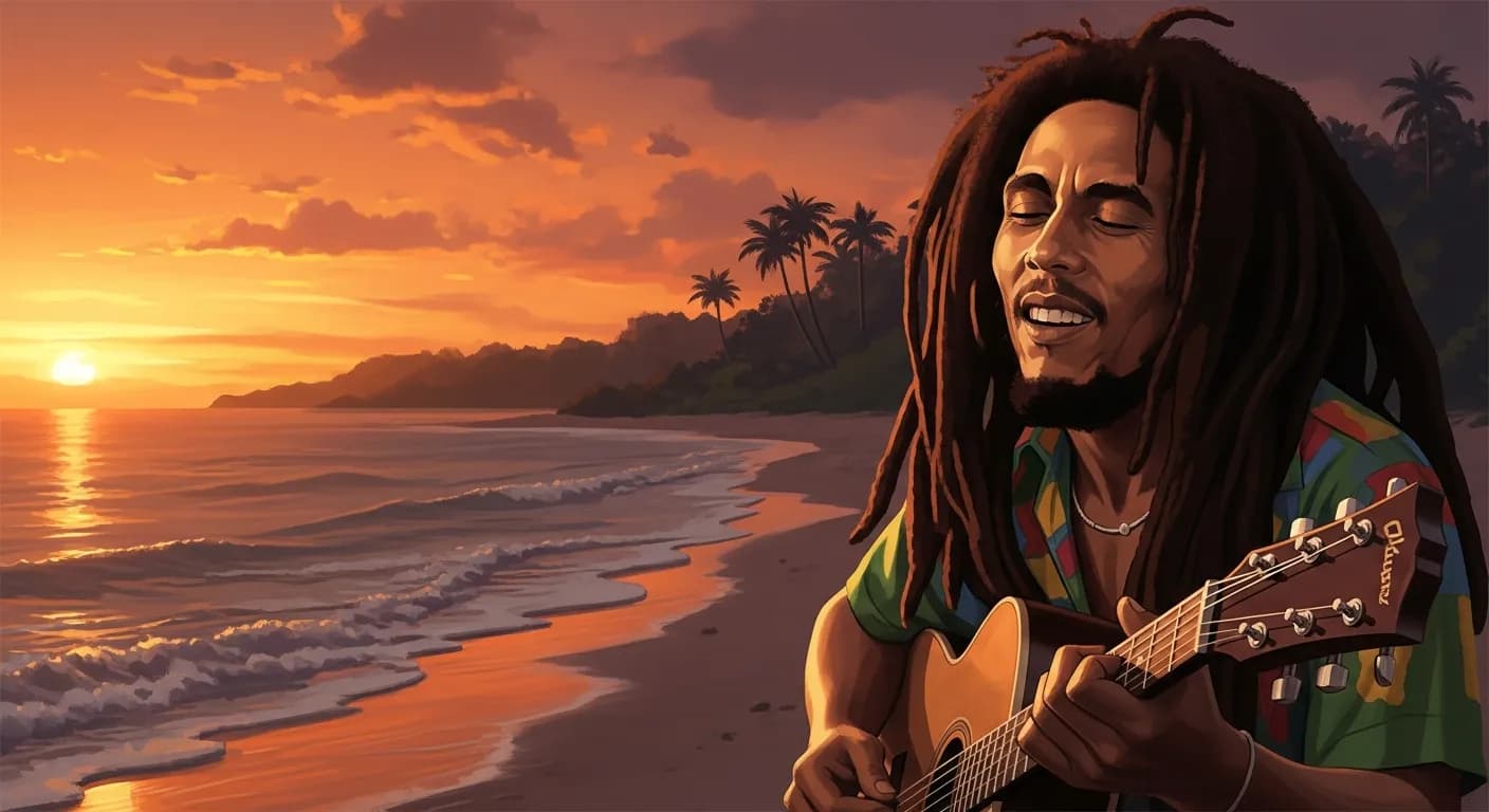 「ボブ・マーリー」「心配しなくていいんだよ。
どんな些細なことでもすべてうまくいくからさ。」の画像