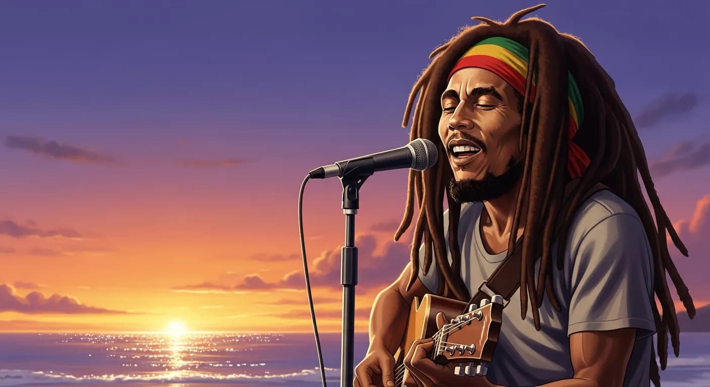 「ボブ・マーリー」「世界を手に入れるために自分の魂を失うな。
賢明さは金銀よりも価値がある。」の画像