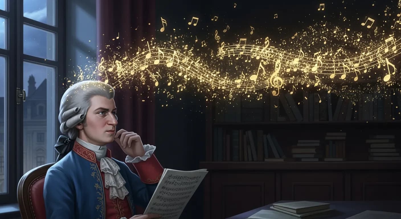 「ヴォルフガング・アマデウス・モーツァルト」「私達の財産、それは私達の頭の中にある。」の画像