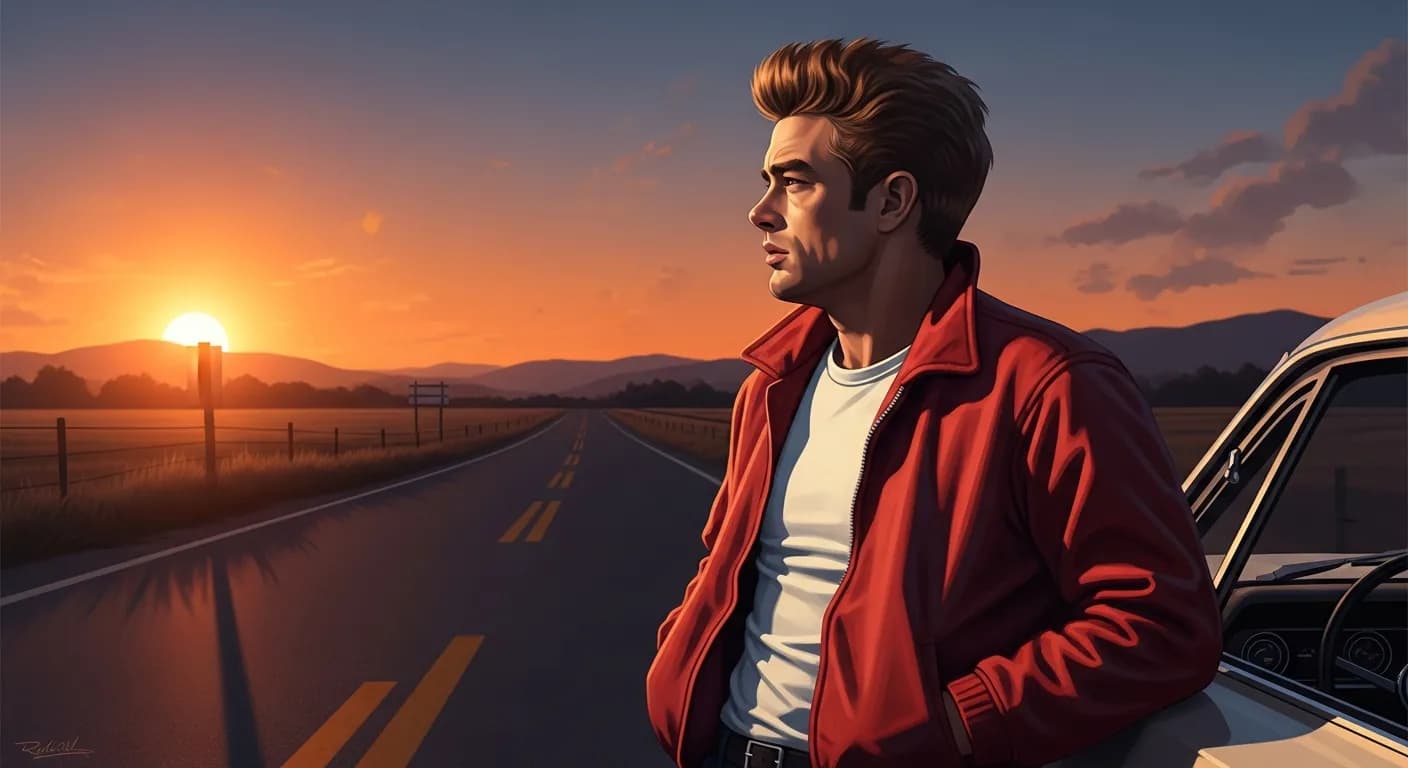 「ジェームズ・ディーン」「いい役者になるのは簡単じゃない。
一人前の男になるのはもっと難しい。
終わりが来る前に僕はその両方でありたい。」の画像