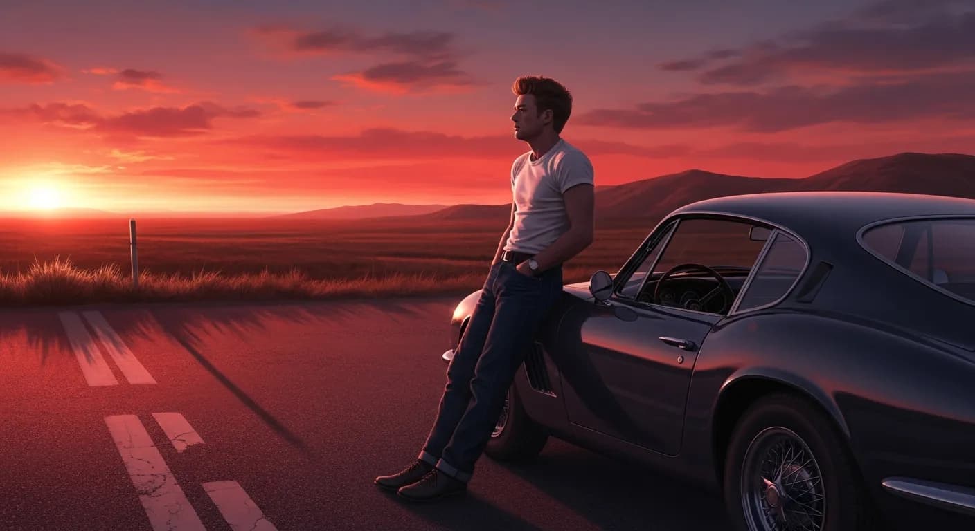 「ジェームズ・ディーン」「死は考慮しない。
死ぬことを恐れたら、人生において何かを発見する余地はないからだ。」の画像